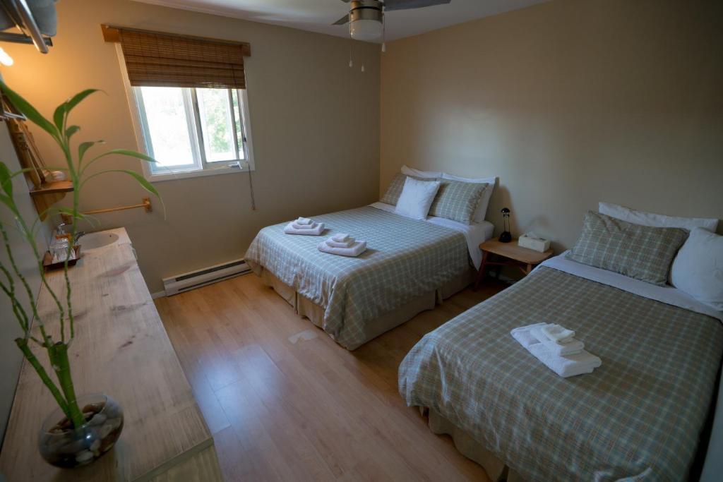 Chambre avec 1 Lit Double et 1 Lit Simple