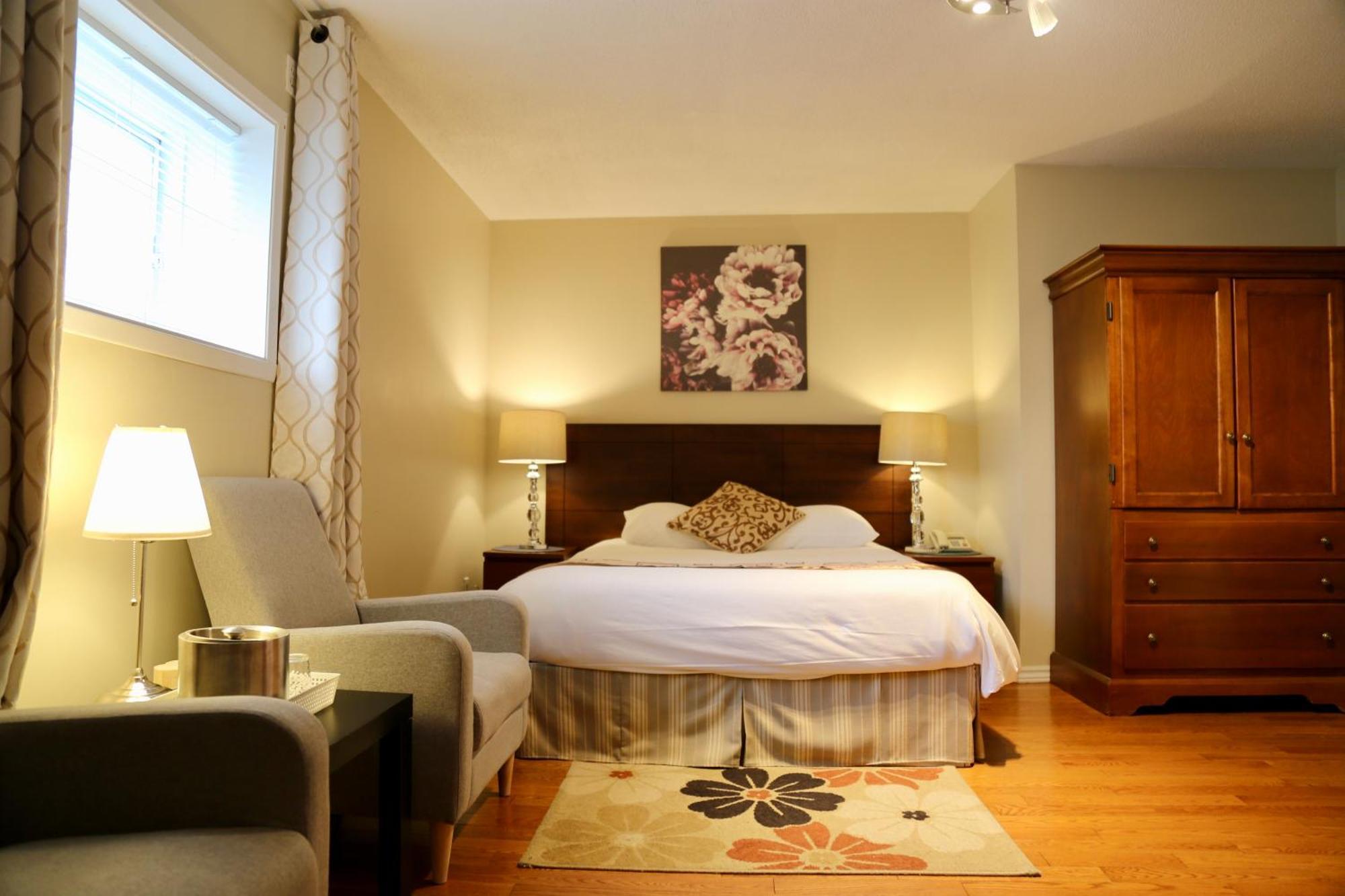 Chambre Lit Queen-Size avec Baignoire Spa