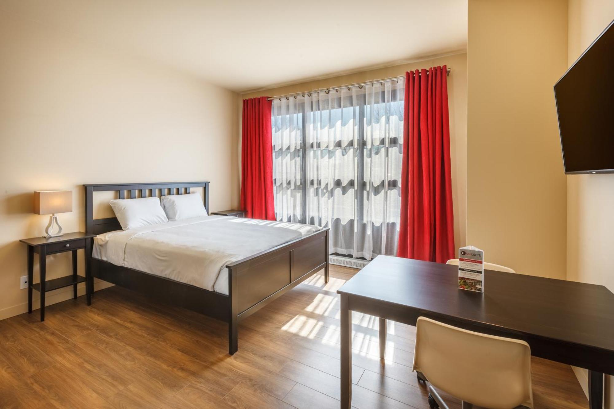 Estudio con cama grande en edificio Uniloft