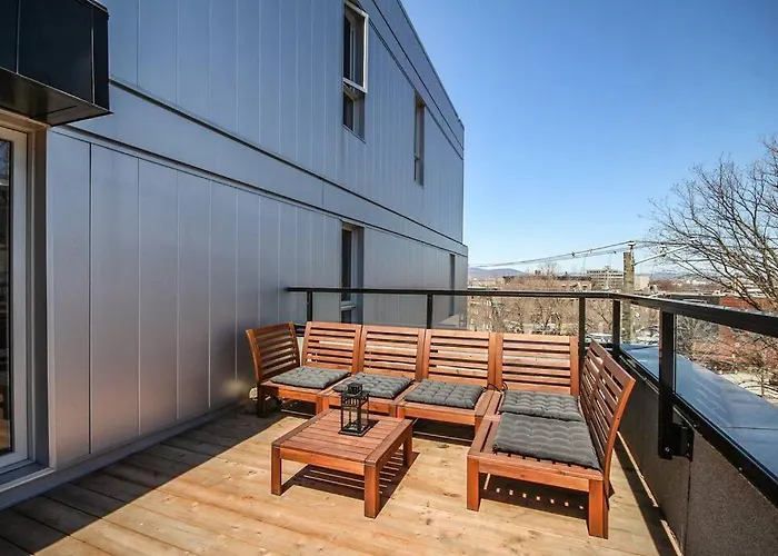 Pet friendly K-417 / Parking & Gym - Private Balconies Apartment Quebec City