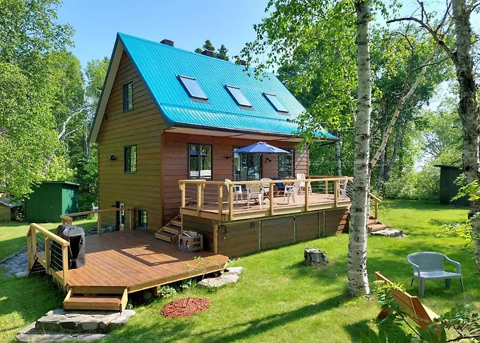 Villa La Nef Bleue à Tadoussac acceptant les animaux